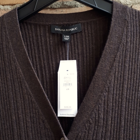 NWT Banana Republic Merino Wool Blend Cropped Cardigan - Picture 2 of 8